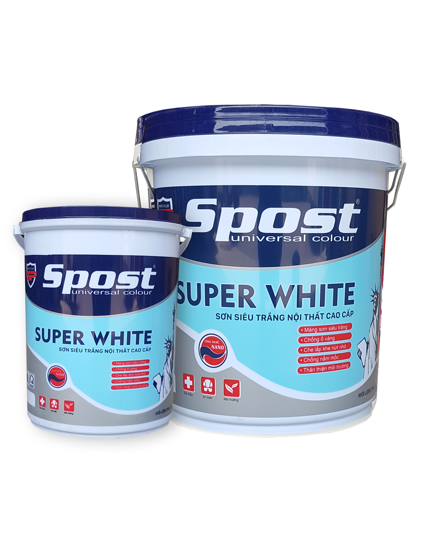 Sơn siêu trắng nội thất cao cấp SPOST Super White