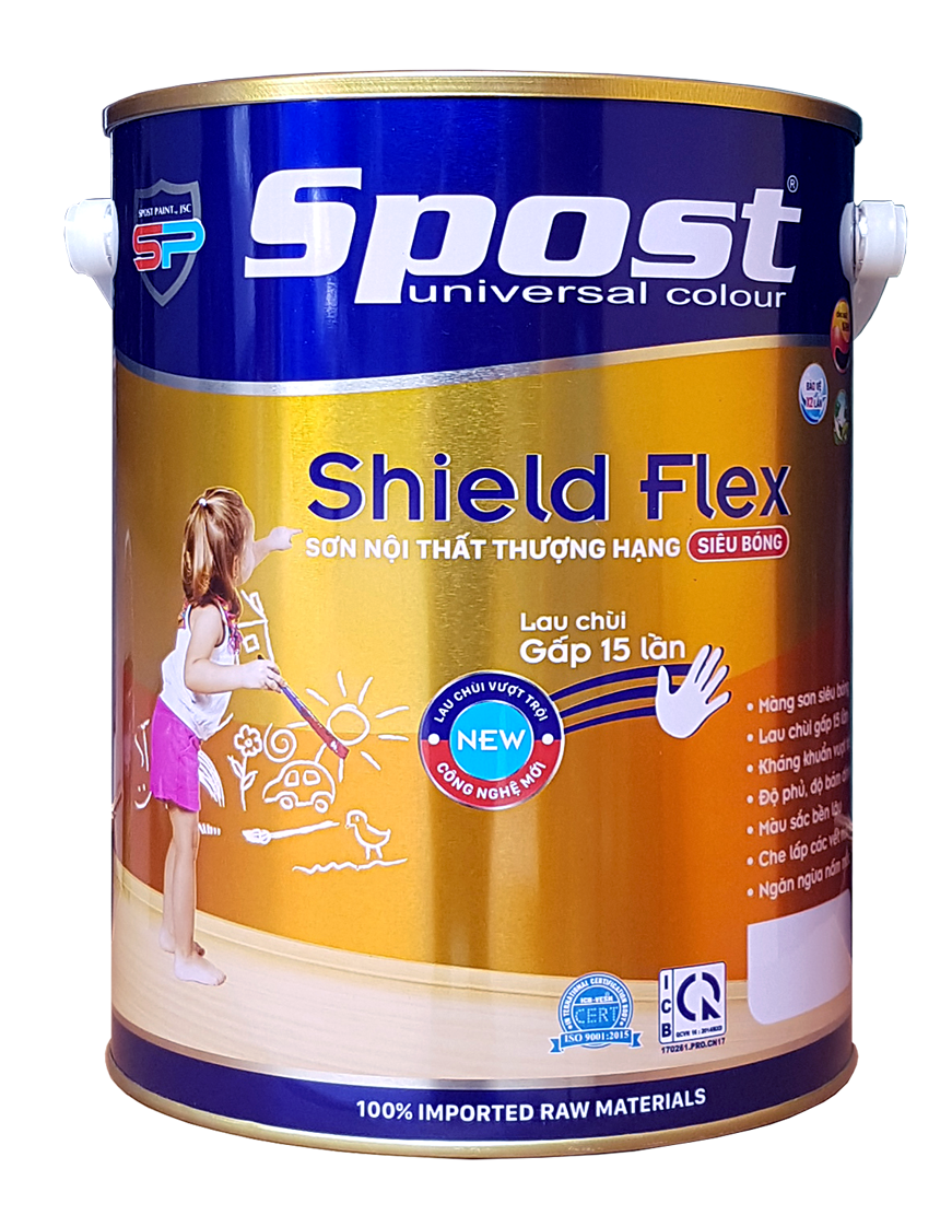 Sơn Spost Shield Flex nội thất thượng hạng siêu bóng SHIELD FLEX - S300